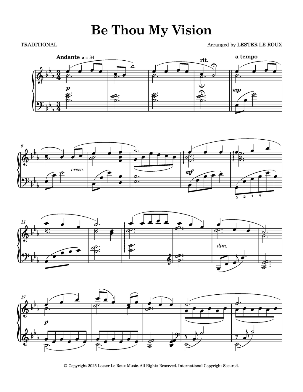 Be Thou My Vision - Intermediate
