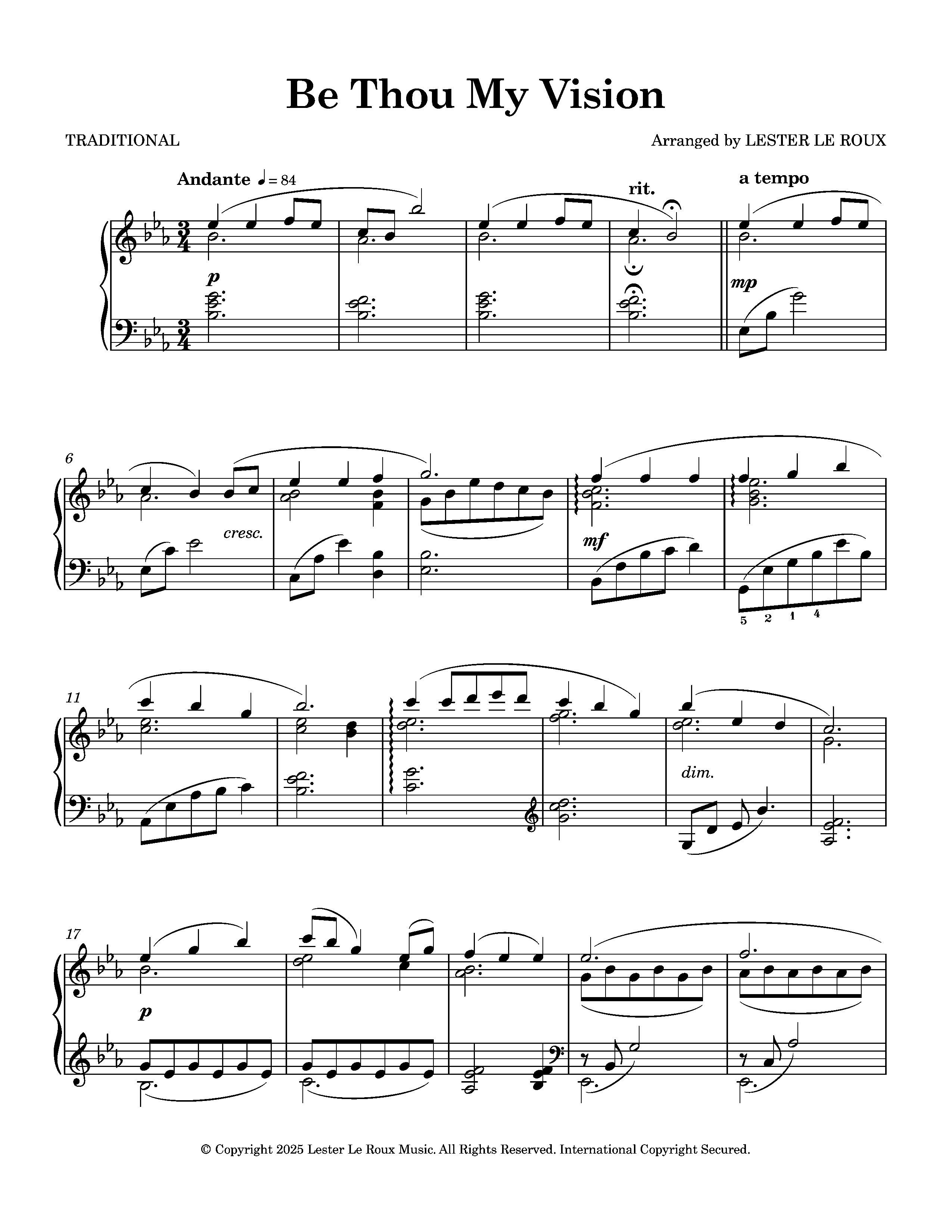 Be Thou My Vision - Intermediate