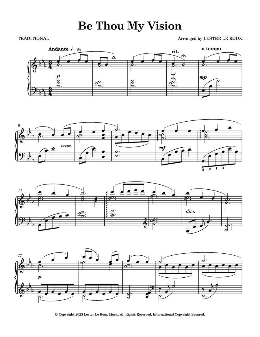 Be Thou My Vision - Intermediate