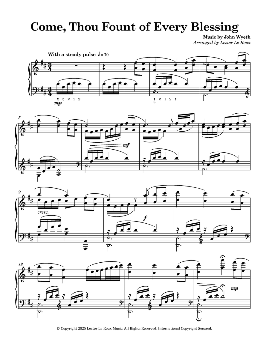 Praise – 6 Concert Worship Piano Arrangements