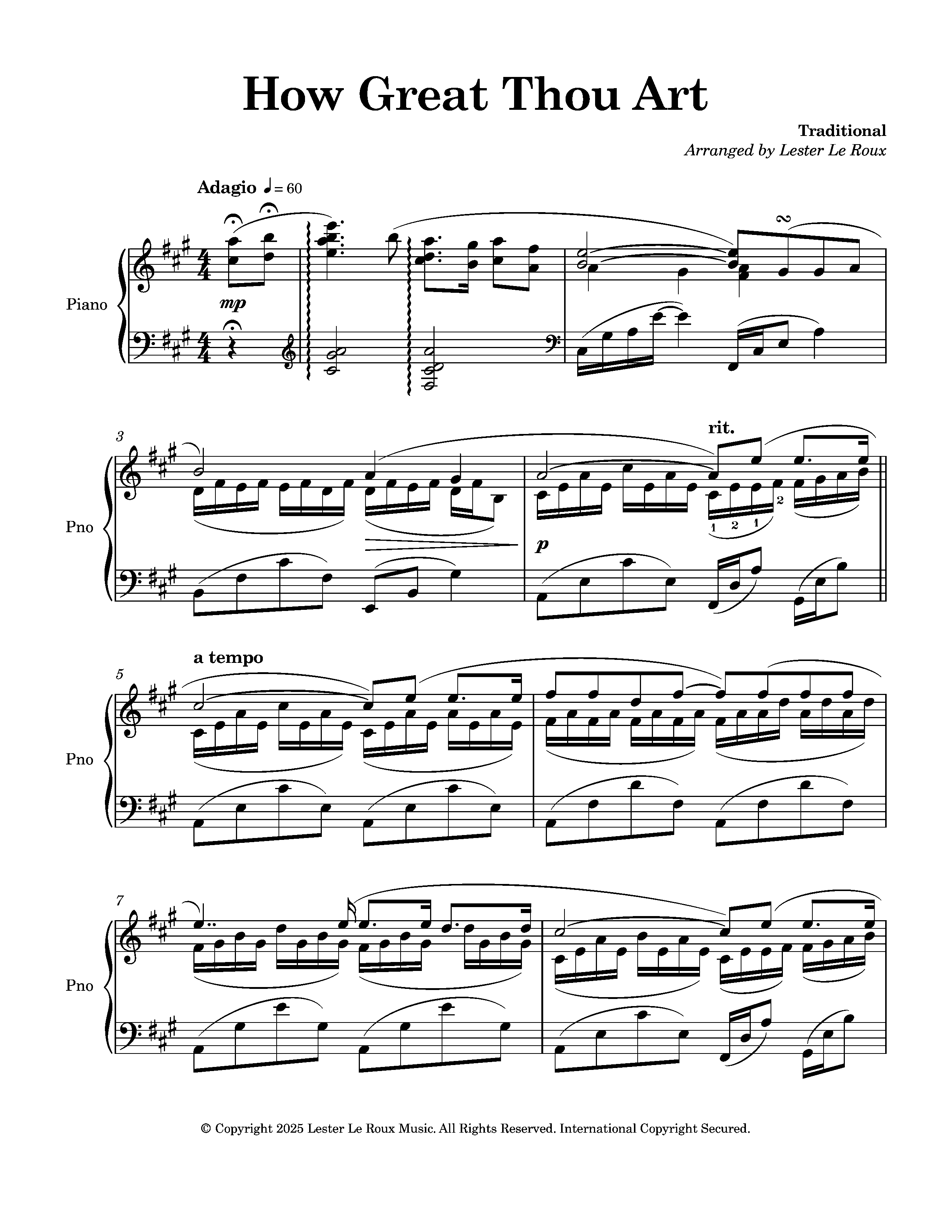How Great Thou Art - Advanced