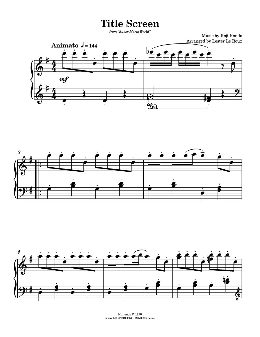 Super Mario World - Title Theme