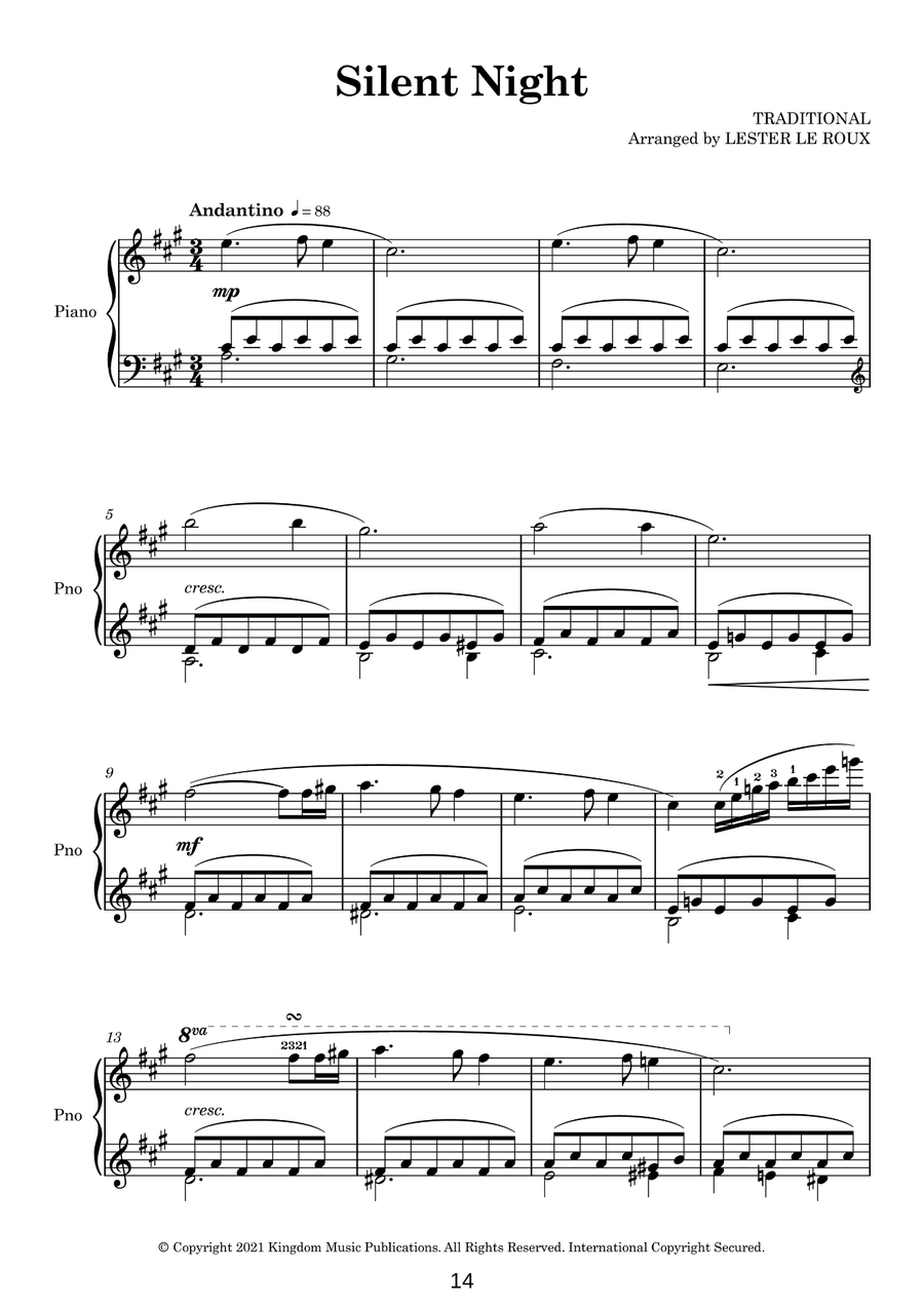 Christmas Carols for the Intermediate Pianist