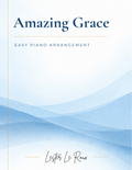 Amazing Grace easy piano arrangement by Lester Le Roux — cover