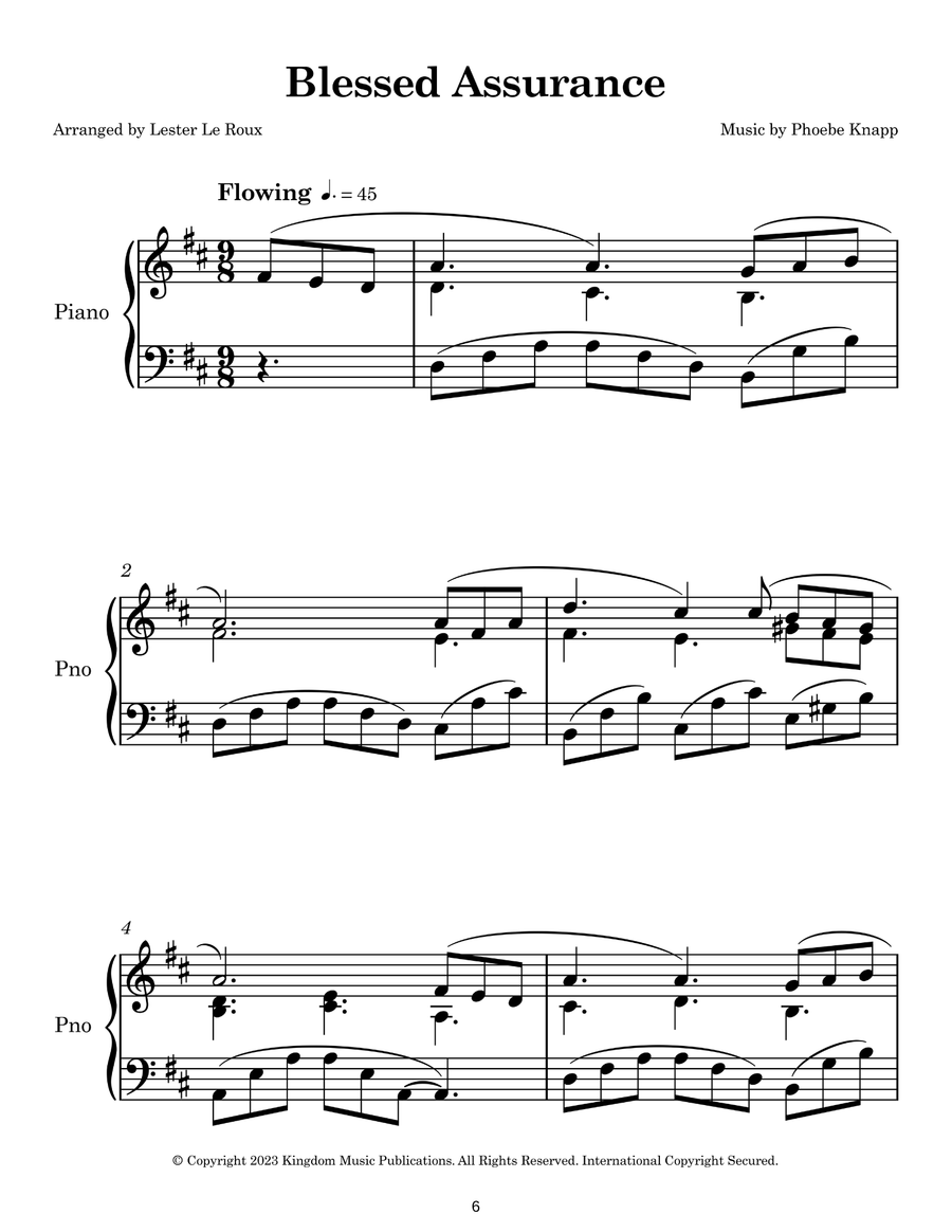 Easy Piano Hymns Volume I