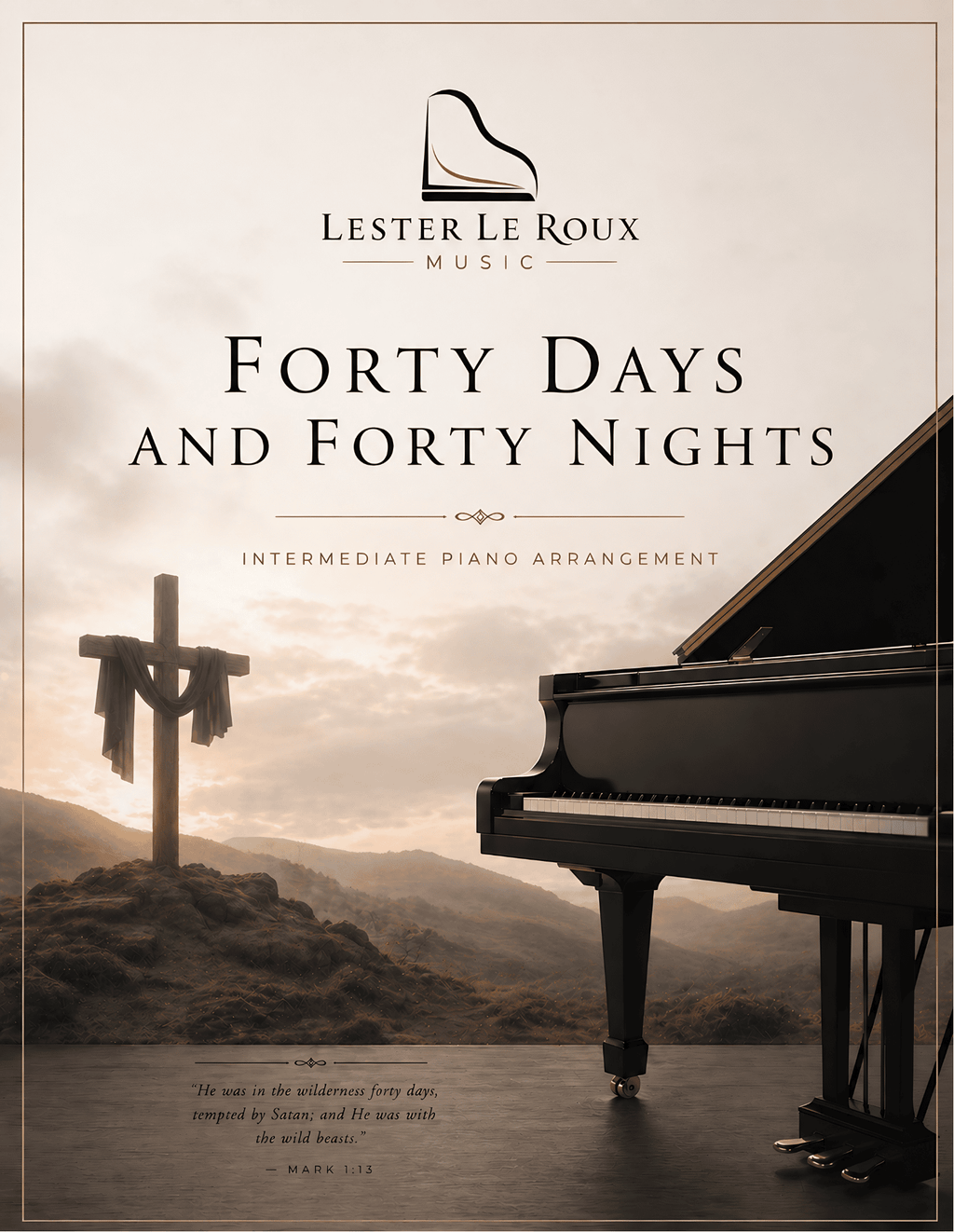 Forty Days and Forty Nights - Intermediate Piano Arrangement