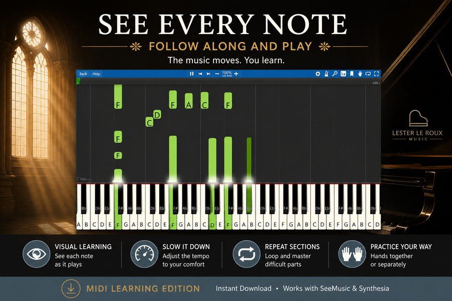 Hymns for Piano – MIDI Learning Edition