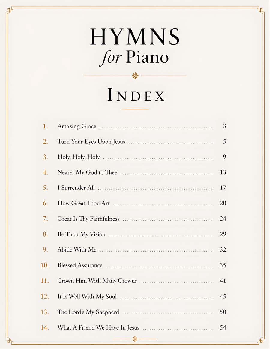 Hymns for Piano – 14 Beautiful Piano Hymn Arrangements